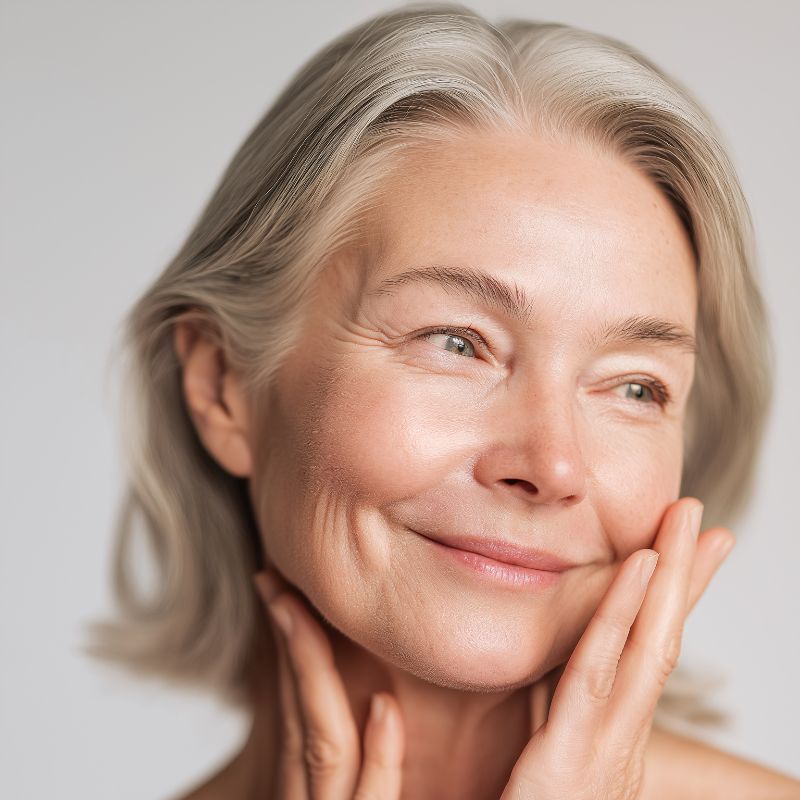 Detail aplikace oleje na pokožku ruky s viditelným zklidněním